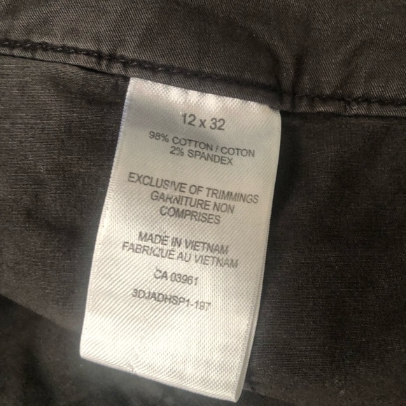 Dark grey cargo pants size 12 - Picture 3 of 5